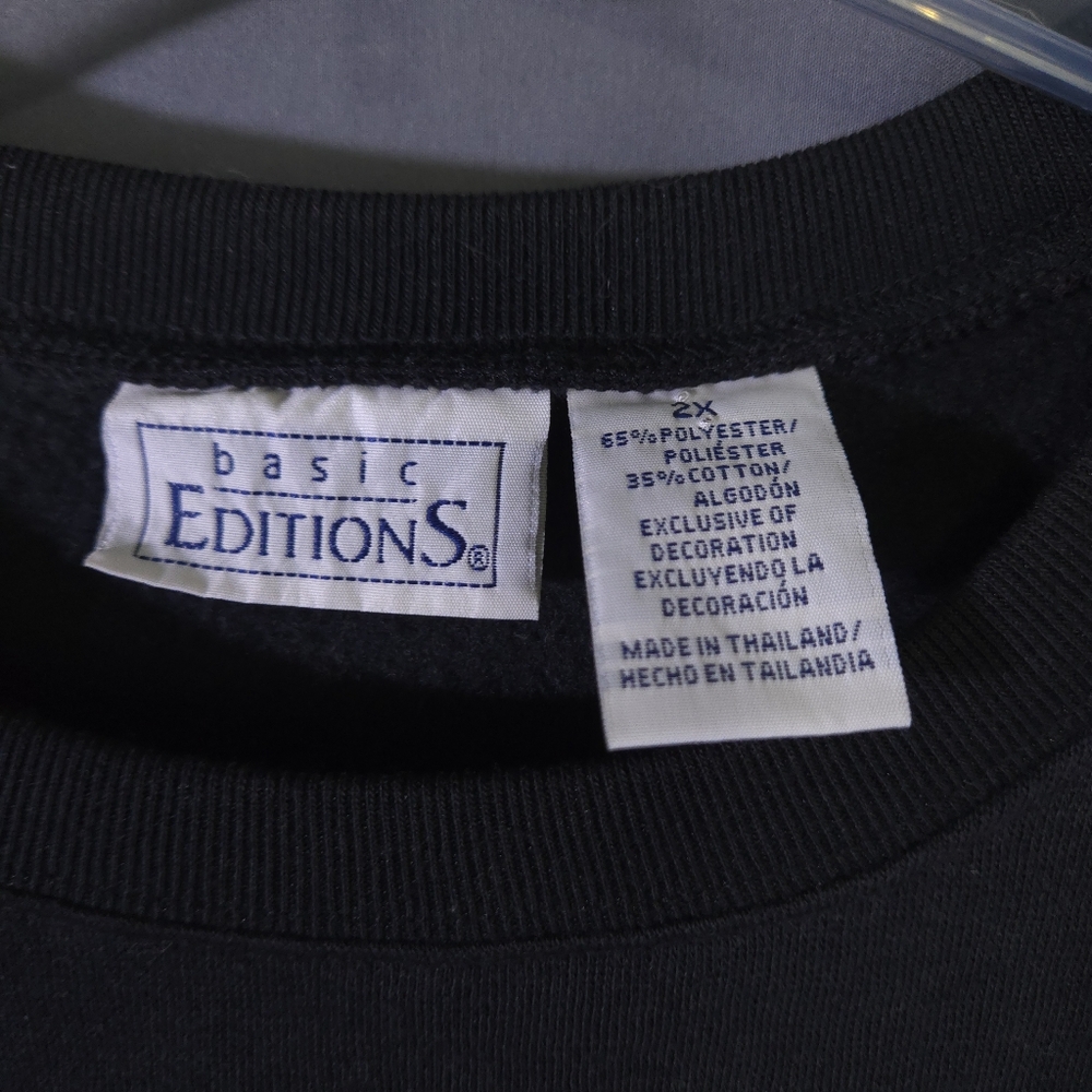 Basic Editions Black Halloween Thrills Sweater - Picture 2 of 5